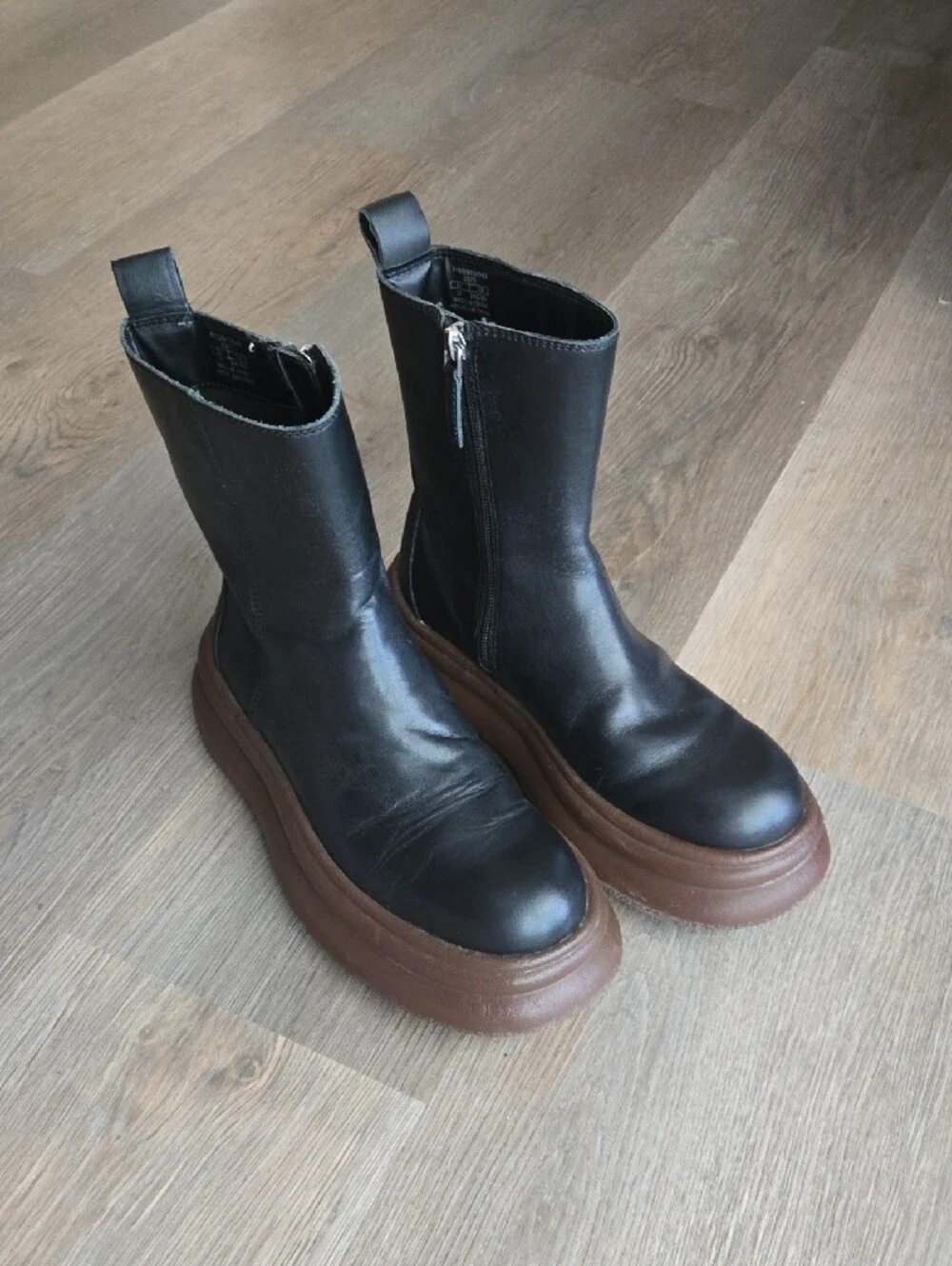 Zara Platform Chelsea Boots